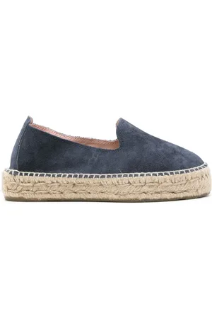 MANEBI Alpargatas estilo slip-on de gamuza