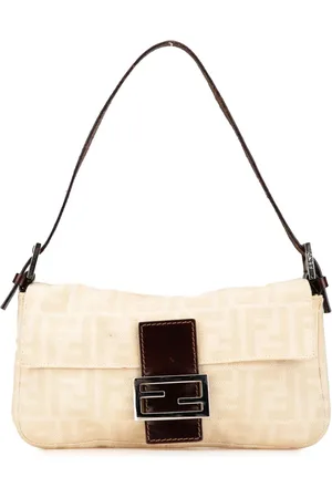 Fendi Bolsa de hombro Zucca Canvas Baguette 2000-2010