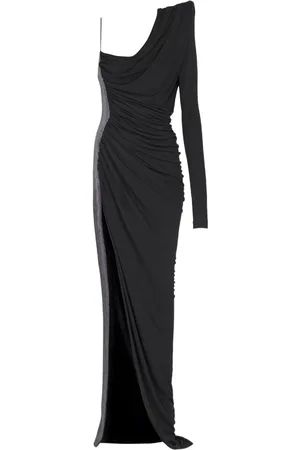Balmain Vestido Pagoda con hombro descubierto