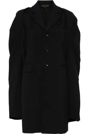 Comme des Garçons Abrigo con mangas removibles