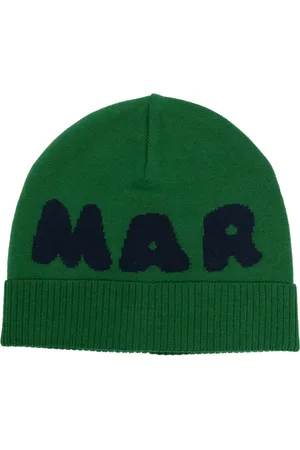 Marni Gorro tejido con logo en intarsia