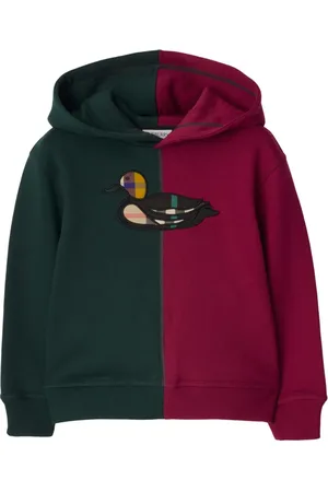 Burberry Hoodie con diseño color block