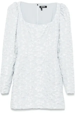 ROTATE Vestido corto manga larga en jacquard