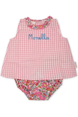 MC2 SAINT BARTH Vestido con motivo de cuadros