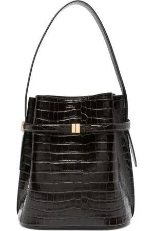 Totême Bolsa bucket con efecto de piel de cocodrilo