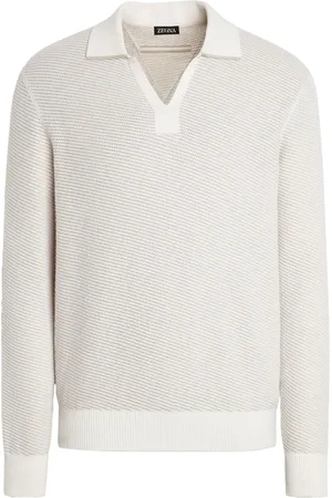 Ermenegildo Zegna Playera tipo polo de cachemira y seda