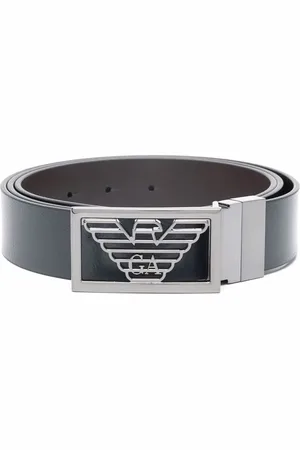 Emporio Armani Cinturón con placa del logo