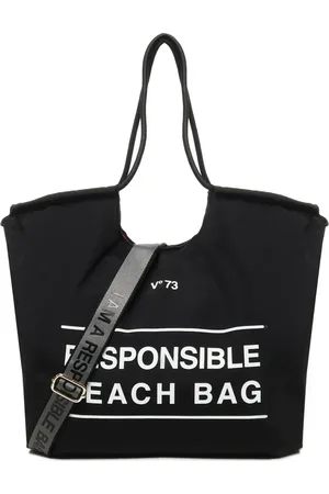 V°73 Bolsa de playa con logo estampado
