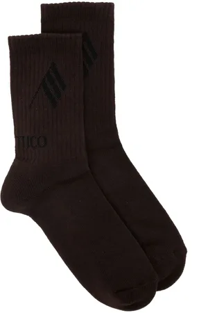 The Attico Calcetines con logo en intarsia