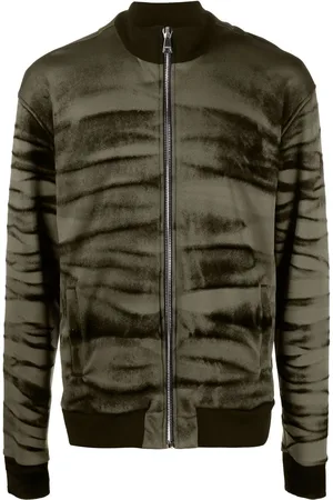Roberto Cavalli Chamarra deportiva con estampado de tigre
