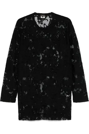 Comme des Garçons Playera con encaje floral