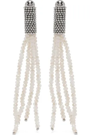 PESERICO SIGN Aretes largos con detalles de cristal