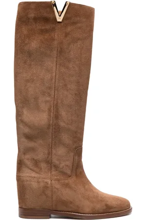 Via Roma Botas altas con puntera de almendra