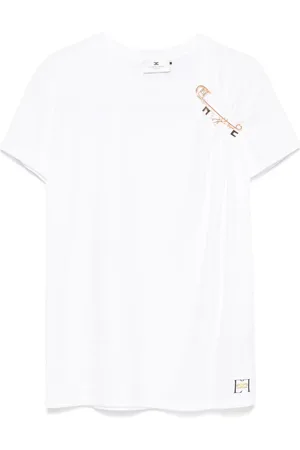 Elisabetta Franchi Playera con broche de gema