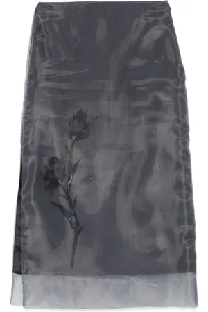PESERICO SIGN Falda midi de organza