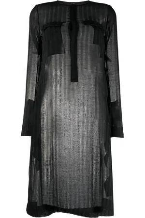 SAPIO Playera oversize transparente a rayas