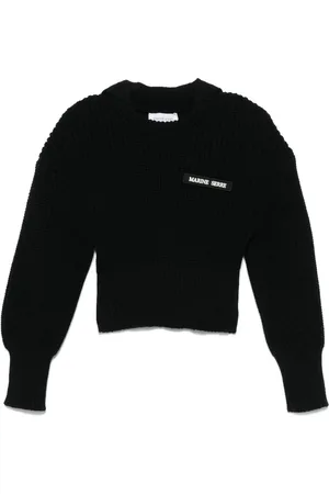 Marine Serre Suéter tejido Half Cardigan