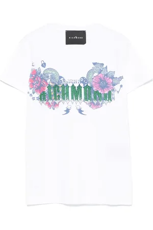 John Richmond Playera con estampado floral
