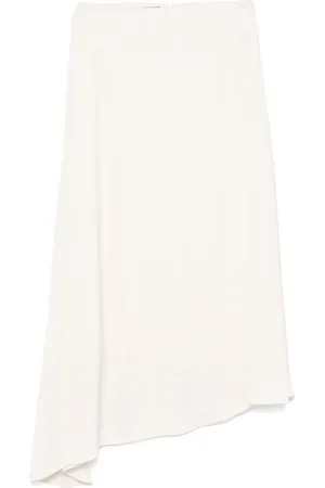 PESERICO SIGN Falda midi con efecto satinado
