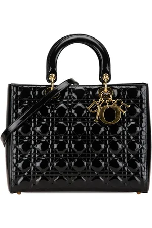 Dior Bolsa satchel Large Patent Cannage Lady Dior 2012
