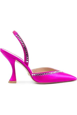 Stuart Weitzman Zapatillas con detalles de cristal y tacón de 110mm