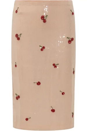 Des Phemmes Falda bordada con lentejuelas