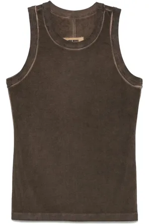 UMA WANG Camiseta tejida de canalé