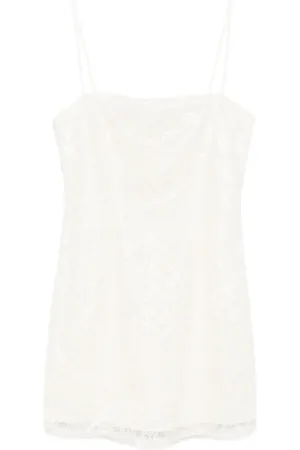 ROTATE Vestido corto bordado con mostacillas