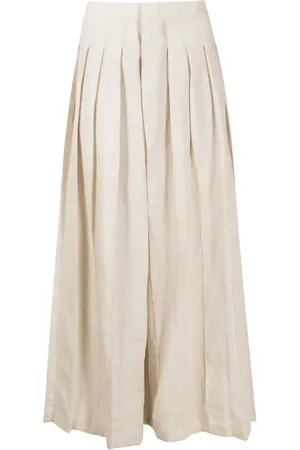 HANDRED Pantalones anchos con pinzas