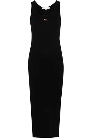 Maison Kitsuné Vestido midi con motivo Fox