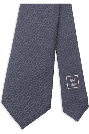 CHANEL Corbata con logo CC 1986-1988