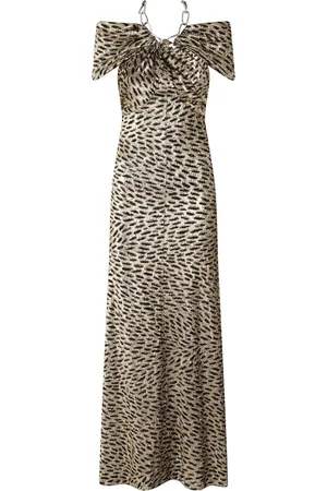 Paco rabanne Vestido con estampado de leopardo