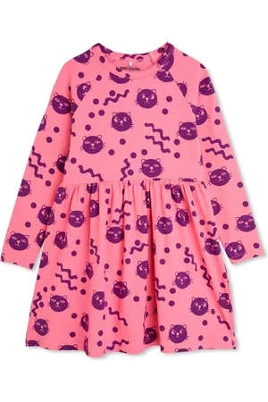Mini Rodini Vestido con gato estampado
