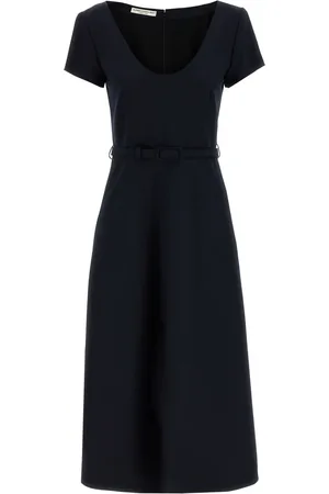 Alessandra Rich Vestido midi con cinturón