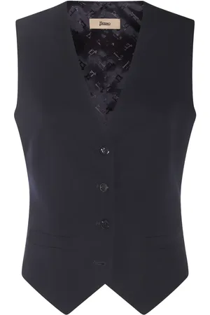 HERNO Chaleco con logo en jacquard