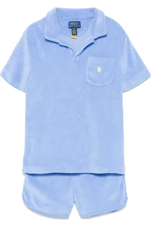 Ralph Lauren Set de shorts y playera de tejido de rizo