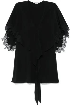 Stella McCartney Blusa con detalles de encaje