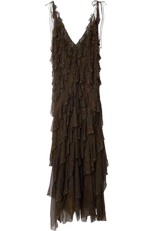 Burberry Vestido con estampado de cachemira