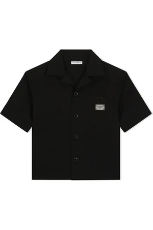 Dolce & Gabbana Playera tipo polo con etiqueta del logo