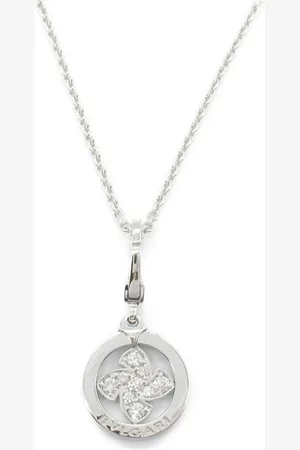 Bvlgari Collar Tondo Windmill de archivo en oro blanco de 18kt con diamantes 2010