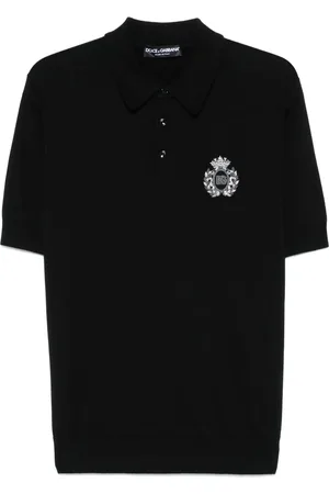 Dolce & Gabbana Playera tipo polo con logo bordado