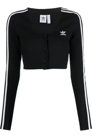 adidas Cárdigan corto con logo bordado