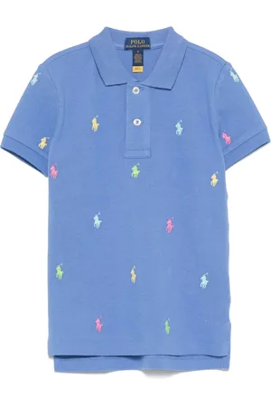 Ralph Lauren Playera tipo polo con logo bordado
