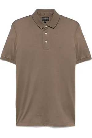 Emporio Armani Playera tipo polo con logo estampado