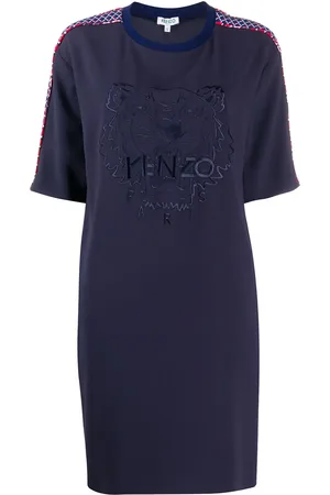 Kenzo Vestido recto con logo bordado