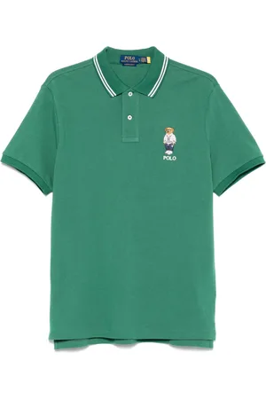 Ralph Lauren Playera tipo polo con motivo Polo Bear