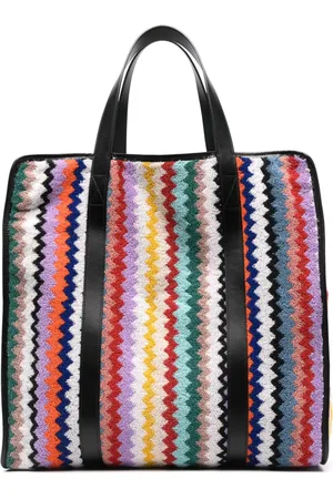Missoni Tote con motivo en zigzag