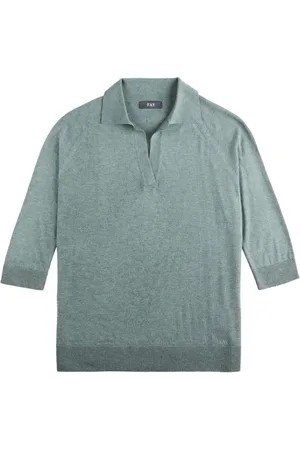 FAY Playera tipo polo tejida