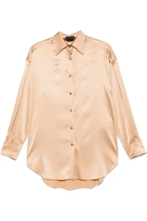 Tom Ford Camisa de satén manga larga