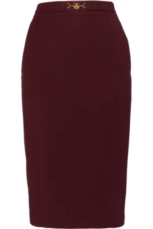 Elisabetta Franchi Falda midi con detalle horsebit